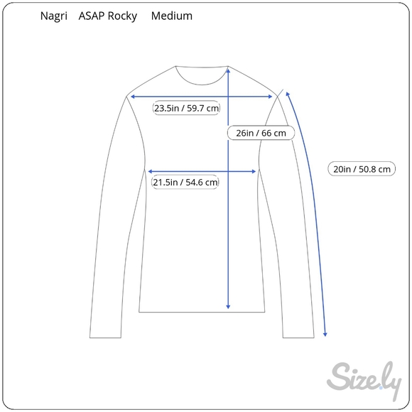 Nagri X ASAP Rocky Injured Generation Tour Long Sleeve Tshirt Medium (A8) - Picture 8 of 8